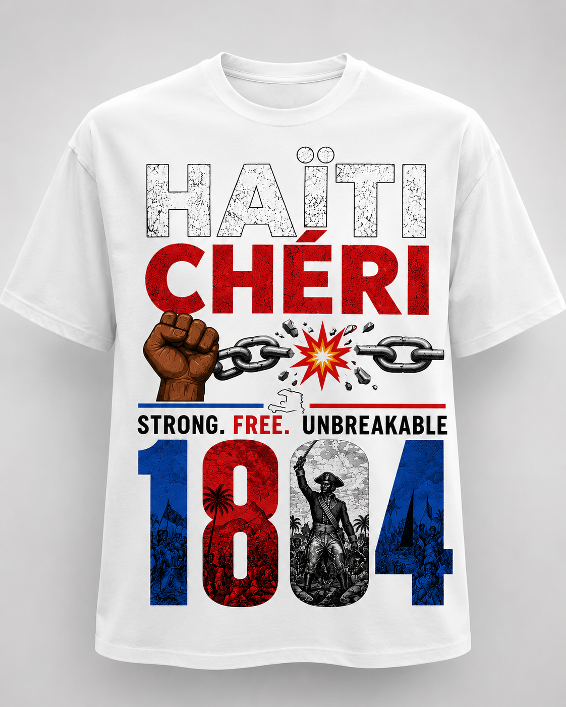 HAÏTI CHÉRI 1804 Oversized Streetwear T-Shirt 🇭🇹