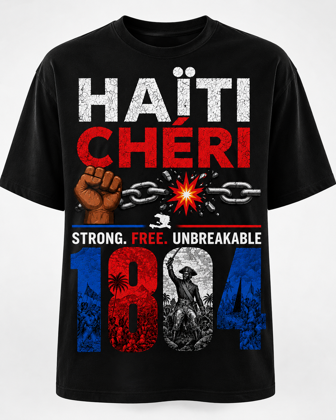 HAÏTI CHÉRI 1804 Oversized Streetwear T-Shirt 🇭🇹